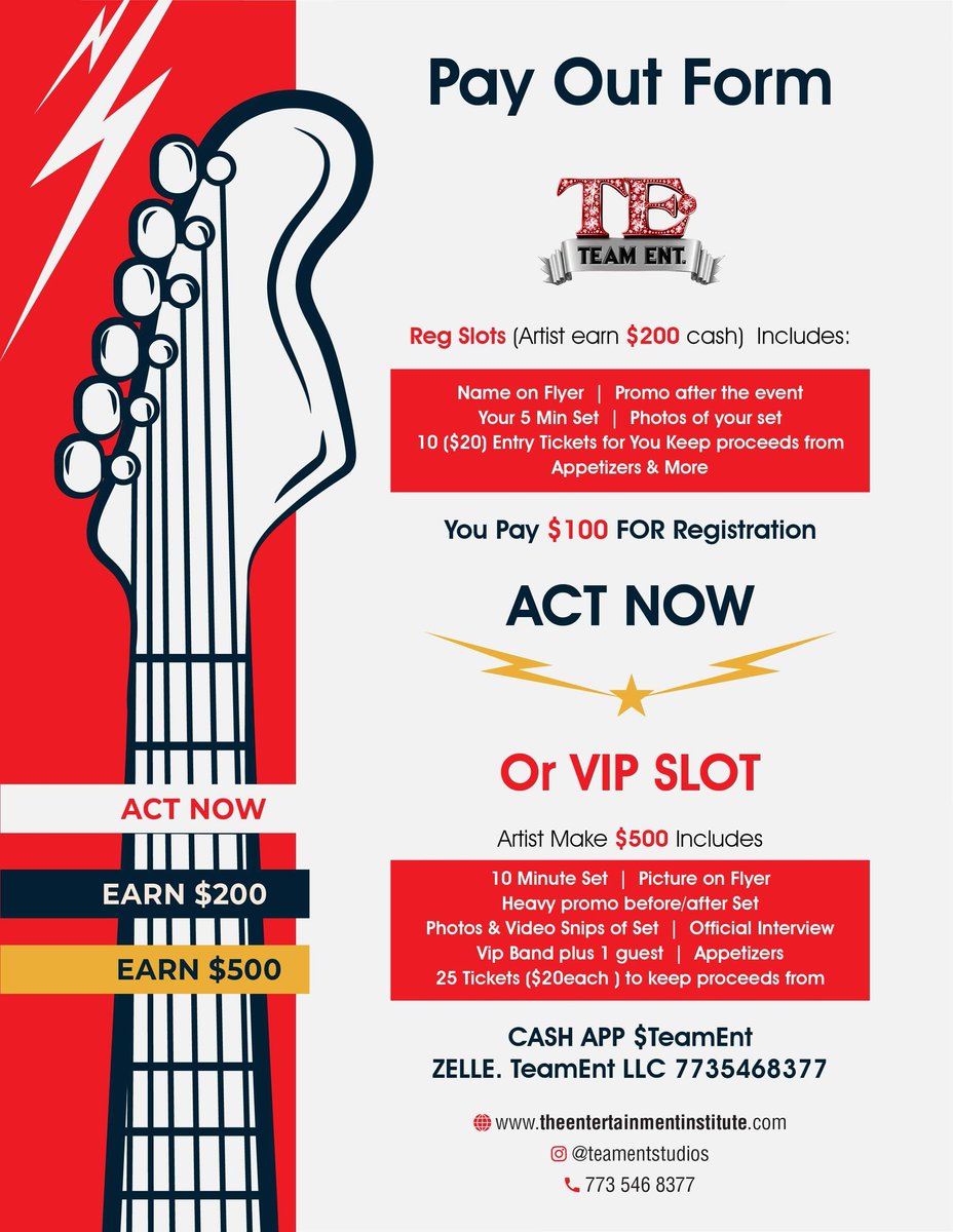 What's Happening Now 

#WhadammEvents 
#WhadammThursday 
#ZAZATOUR 
#TEAMENT 

Artist Earn $500 just for performing! 

Via <a href="/Inta_Tain/">I🤘 Promote🎤 Artist♨️</a>
<a href="/TeamEntStudios/">#TeamEntMediaCenter</a> 
<a href="/PromoGoddest/">#20MilliBash #KNOIAMUSIC</a> 
<a href="/PSYCODRAMAPSYDE/">#20MilliBash</a> 
<a href="/IstayRETWEETING/">Istayretweeting</a>