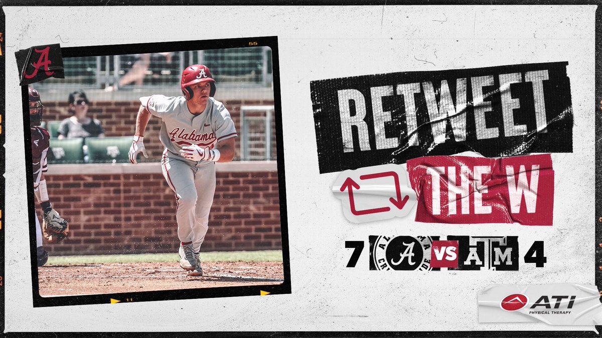 AlabamaBSB's tweet photo. First road series sweep in @SEC play since 2017 🧹

#RollTide https://t.co/yZGZlyzkd0