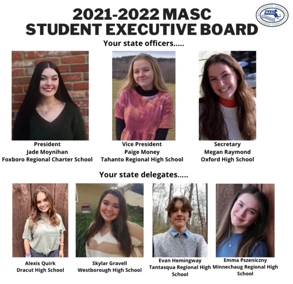 Congratulations to the new officers for MASC!! We look forward to this team inspiring and leading our state in the upcoming school year! ⭐️⭐️⭐️⭐️⭐️⭐️⭐️