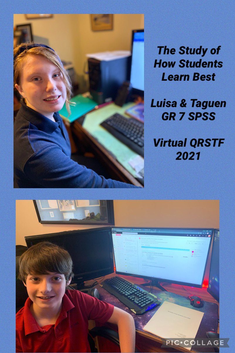 McGillyALCDSB's tweet image. Congrats to my son, Taguen, and niece, Luisa. St. Paul Falcons from @alcdsb who rocked the @QRSTF.  

Grand Prize Winners, Best in Grade Winners and Two Special Award Winners... next step is Canada Wide

The Study of How Students Learn Best projectboard.world/ysc/project/th… #makeprojects