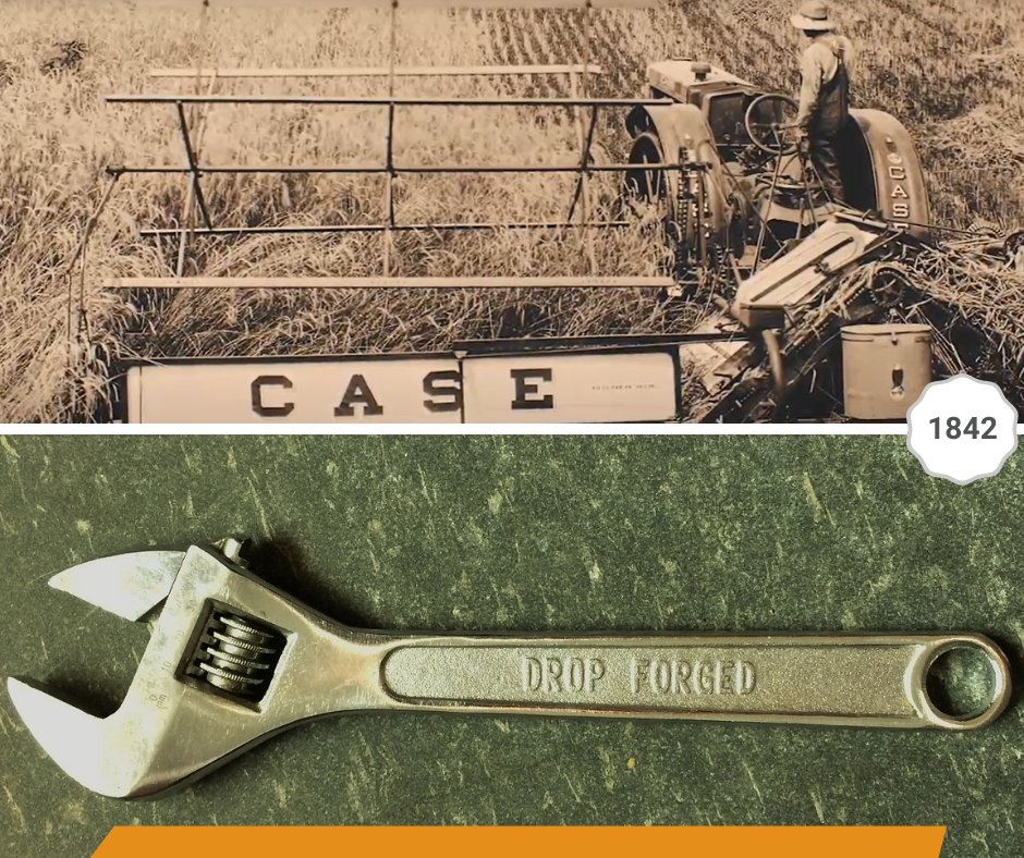 CaseCE's tweet image. DID YOU KNOW... #CASEConstructionEquipment was founded the same year as the adjustable wrench. #Since1842 #PracticalInnovation #History