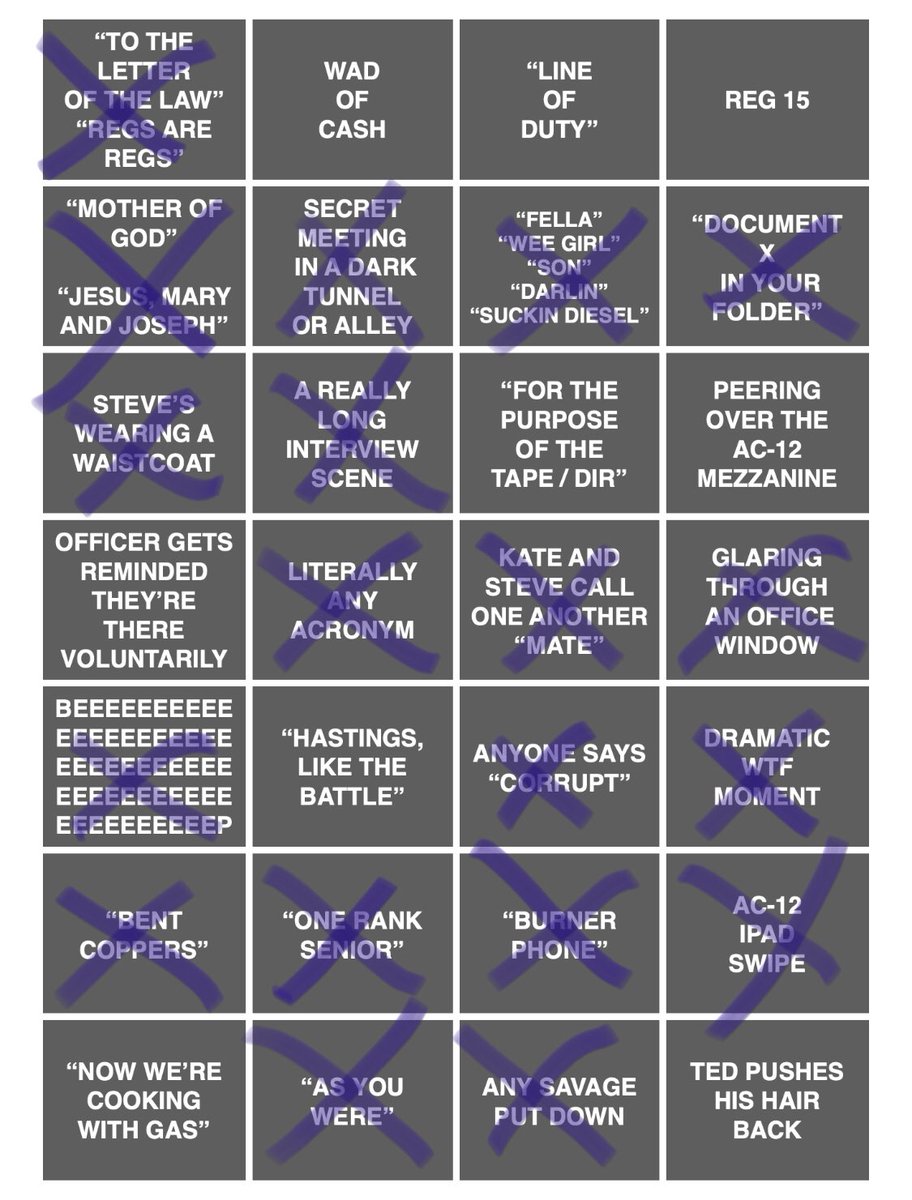WOW, what an episode! Week four bingo results! #LineOfDuty