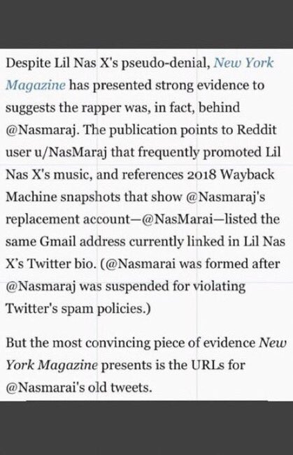 As many of you may know lil nas used to run a stan account for nicki minaj called “nasmaraj”. On this account he has made very islamaphobic comments that have hurt the muslim community. He was known as one of the bigger barb stan accounts during this time period.