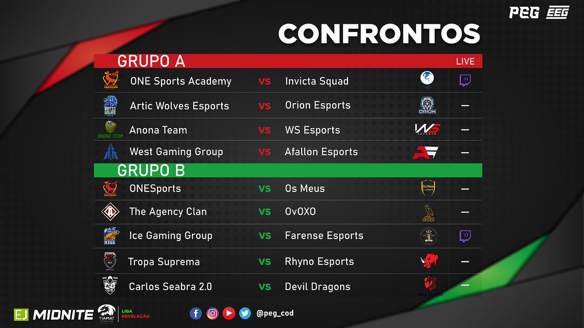 PEG_COD's tweet photo. Está tudo pronto para mais uma jornada da Liga Revelação ✅

Apenas as equipas com o 🥶🥶 vão conseguir manter a consistência e levar os 3 preciosos pontos para casa 😌

#PEGCOD #LRS3 https://t.co/Jtl8qaCu6N