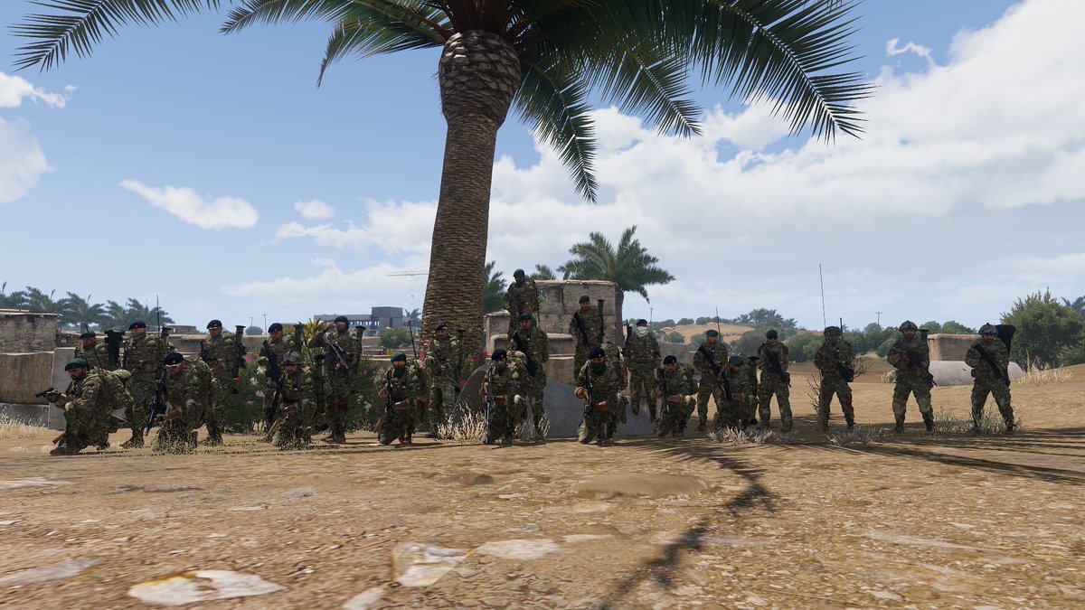 3CBRealism's tweet photo. Last week 3CB hosted 4 events! 👊 On Friday we continued with part 5 of our Patrol Op series in Afghanistan 🇦🇫 And on Sunday we assaulted the airfield in south-east Altis as part of Operation Capital 16 🛫 We also held 2 public sessions! 🇬🇧 #WeekInReview @Arma3official https://t.co/lf1Poe7CO5