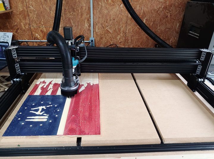 PerfectW00dwork's tweet image. It has been some time since the last post but for good reason. The shop officially got its upgrade to begin producing even more unique items for everyone! If you have a project in mind we can now carve up to 48&quot;×46&quot;!