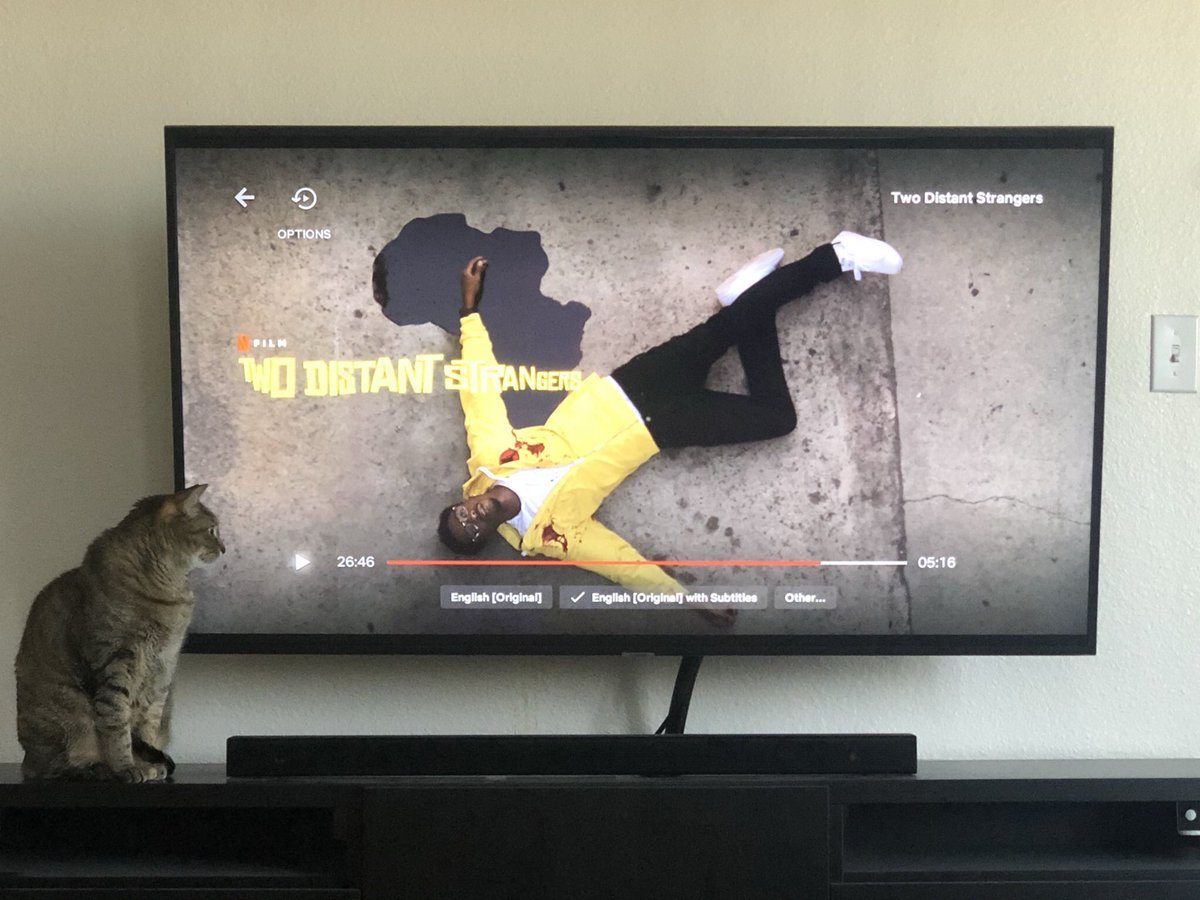 Great short movie <a href="/Travon/">Travon Free</a> and clever imagery. Hope you get that Oscar! #TwoDistantStrangers