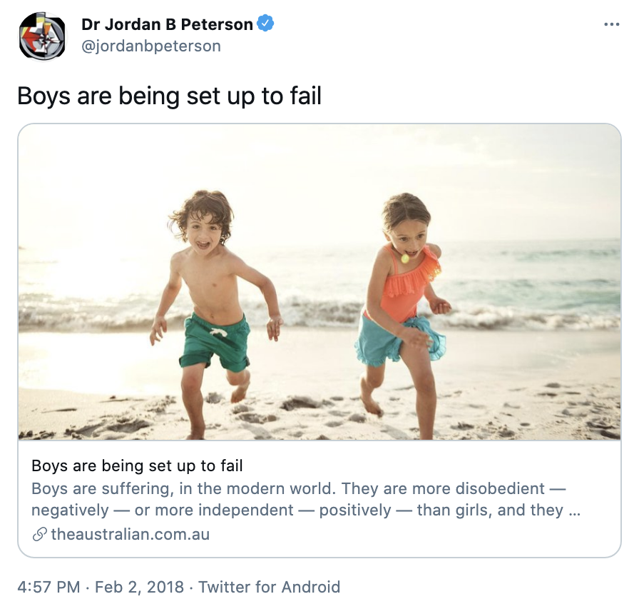 Jordan Peterson distilled in two tweets