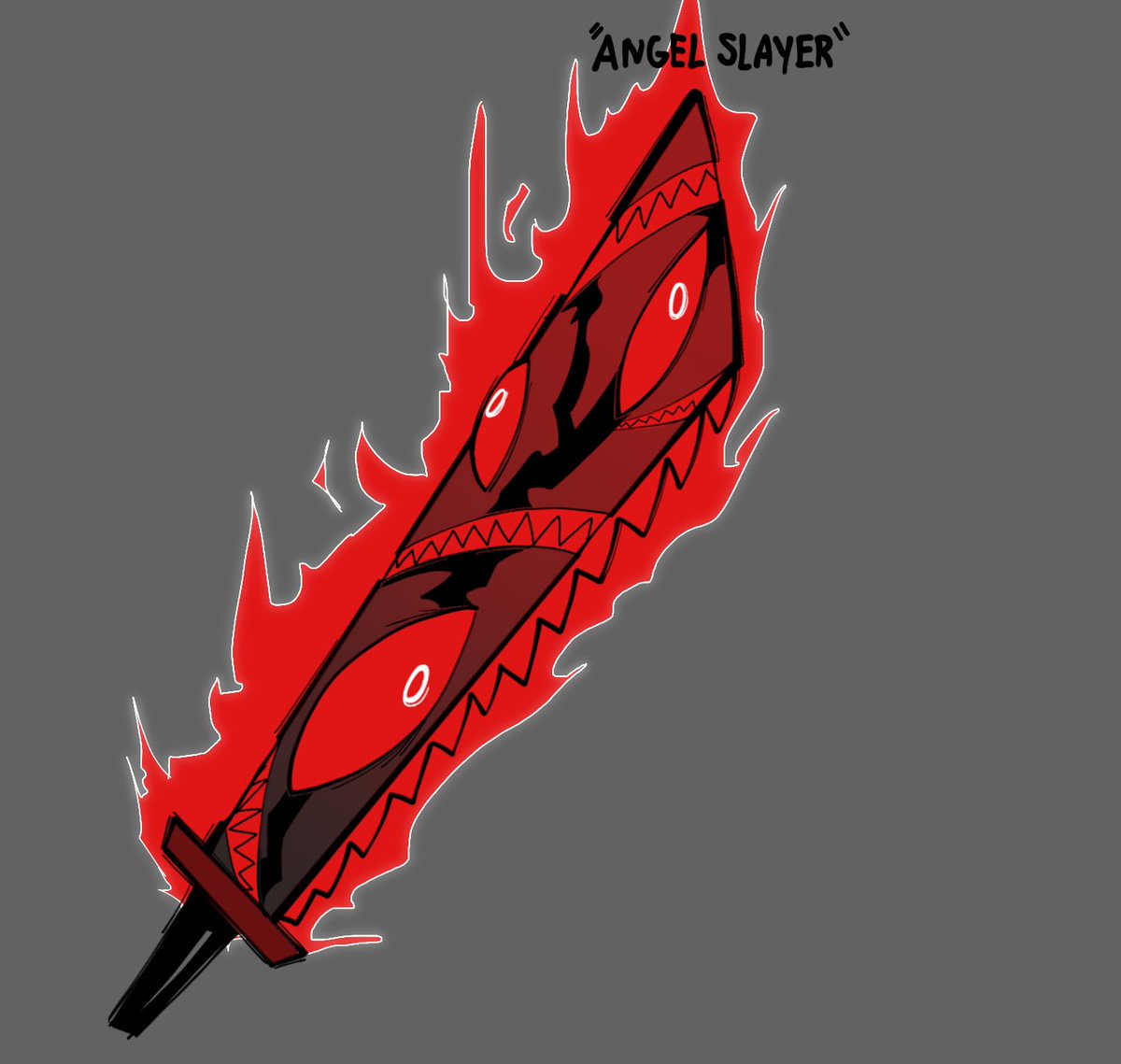 notes: Second sharpest weapon, though hell flames can surround the sword, allowing it to cut through anything, but he never really sets it aflame unless he’s in a tough spot.looking into the swords eyes reveals your worst fears and puts you in a trance, it has to be direct eye-