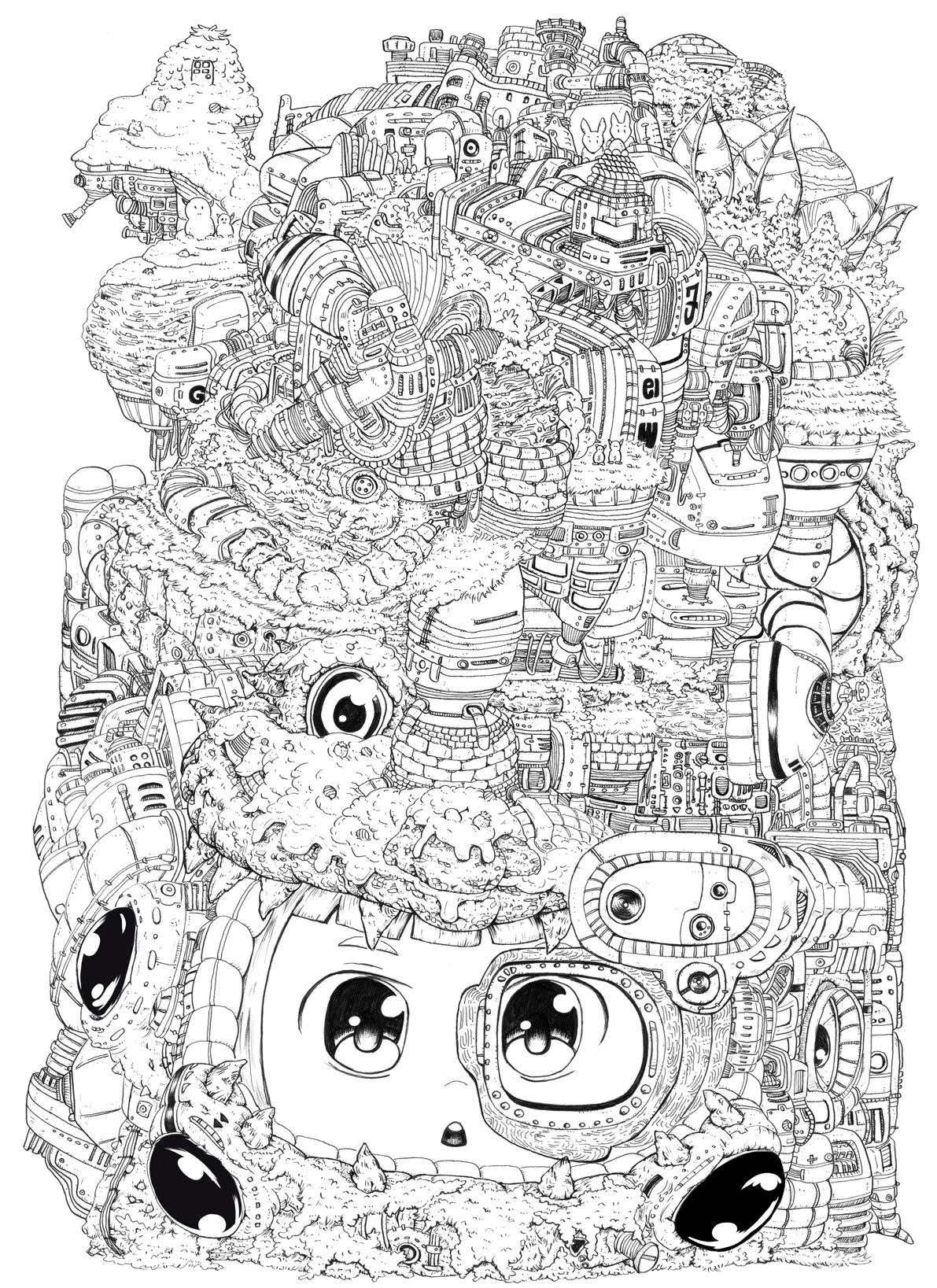 高い品質 ボールペン画 ごちゃごちゃ 価格応談 絵画 タペストリ Www 770coolair Com