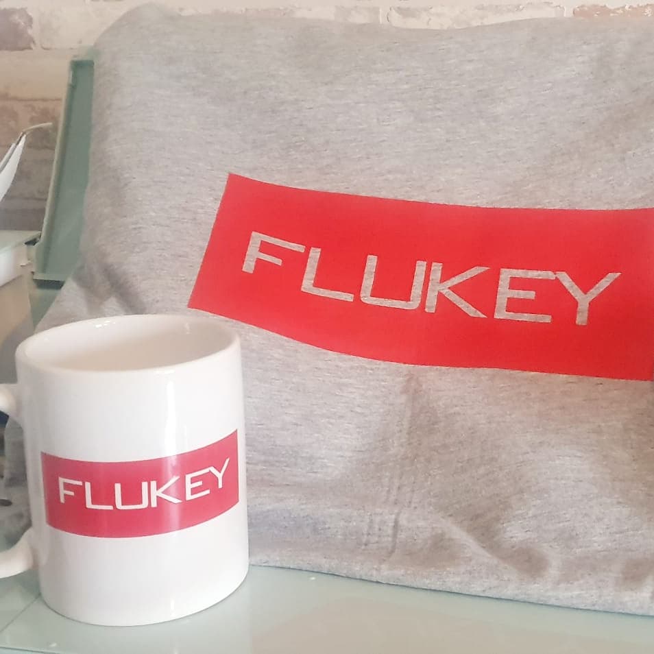 FlukeyLukey5's tweet photo. Merch coming soon 🤣 only joking just playing about branding a few things. I think its simple but sleek, what do you guys reckon? #twitch #streamer #flukey #merch #xbox #ps #pcgaming #nintendo https://t.co/ycbUTfOLbu