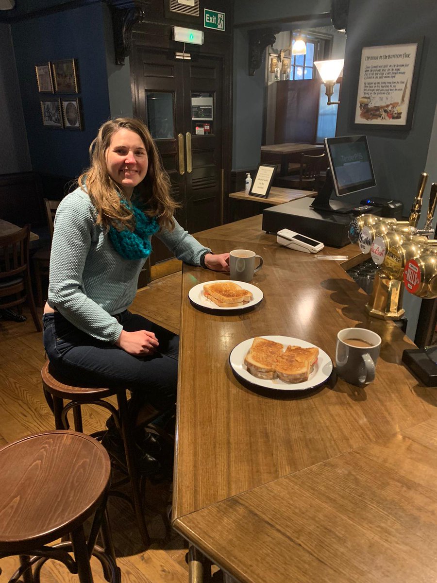 Having sorted the small matter of being COVID safe before we open tomorrow, now for the important work - toastie tasting! The things we do for our customers...