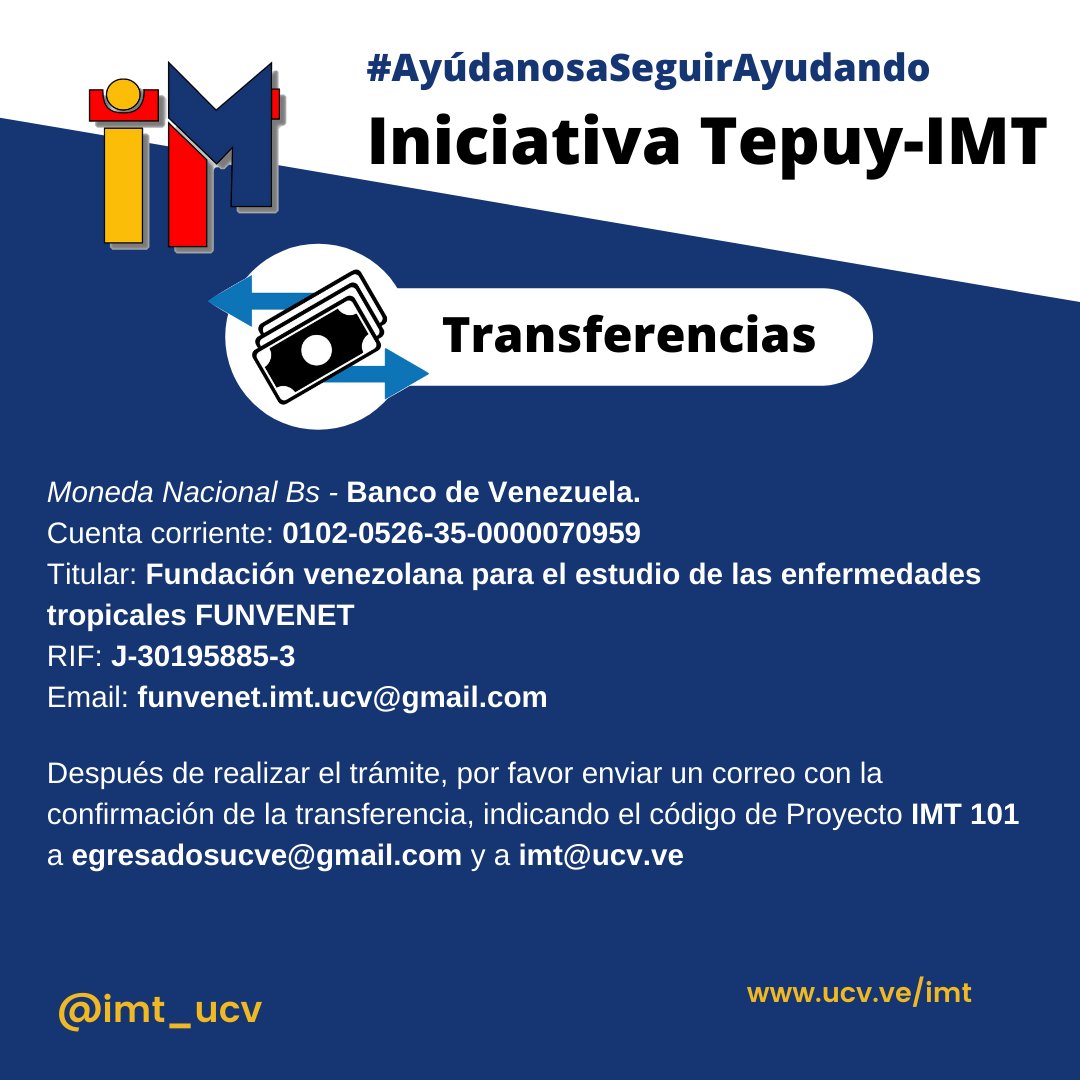 Instituto de Medicina Tropical UCV tweet media