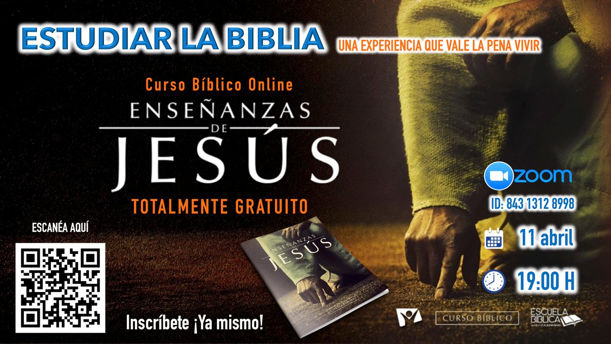 LCarlosBarraza's tweet photo. 📌📌📌   H  O  Y  📌📌📌
𝕰𝖓𝖘𝖊ñ𝖆𝖓𝖟𝖆𝖘  𝖉𝖊  𝕵𝖊𝖘ú𝖘
Lección 1
🗓 Fecha: domingo 11 de abril
⏰ Hora: 19:00
Conéctate en este link de zoom:
https://t.co/ocbRLzjo5u
ID de reunión: 843 1312 8998
¡Le esperamos! https://t.co/7qQeVdzQSI