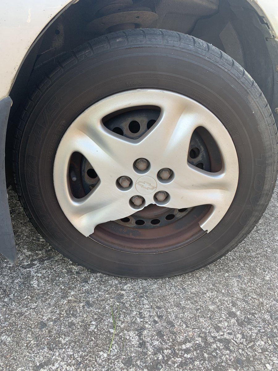 Had torrential rain Friday night and I drove through floodwaters due to being unable to see it. I saw the piece that came off on the curb driving home today. RIP my hubcap lmfao