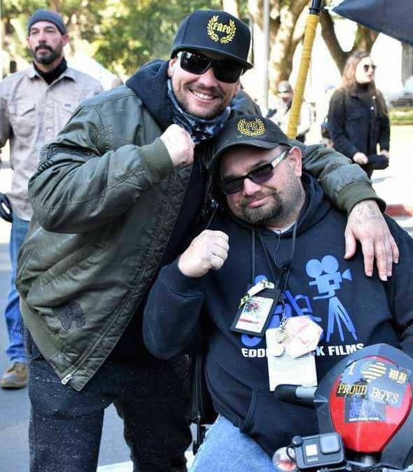 Looks like Charles Brandon Recor (who goes by his middle name), another well-known socal Proud Boy