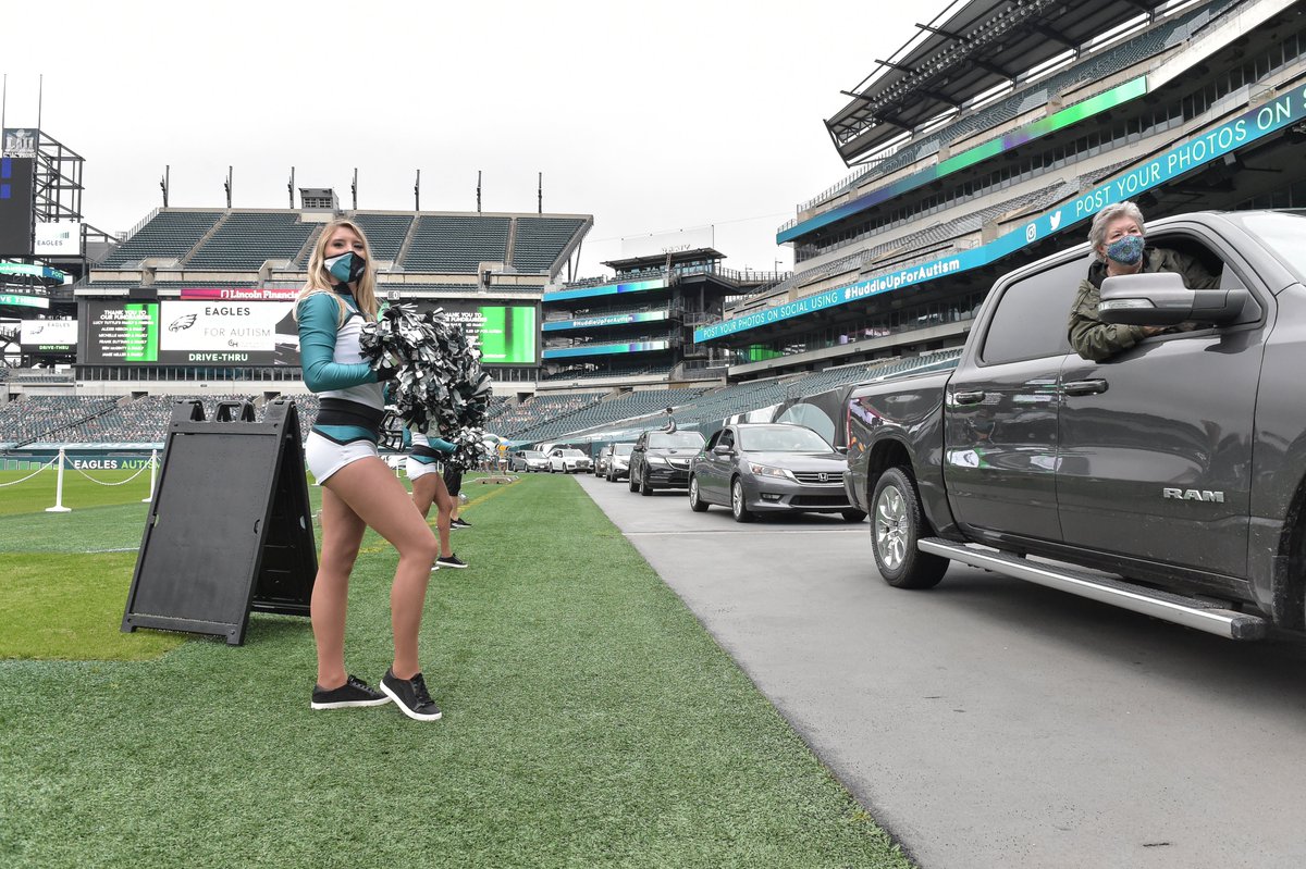 eaglesautism's tweet photo. What a great weekend for our Huddle Up for Autism Drive-Thru benefitting CHOP's Center for Autism Research!

We hope you had as much fun as we did! #HuddleUpForAutism https://t.co/fEZJBAEWEz
