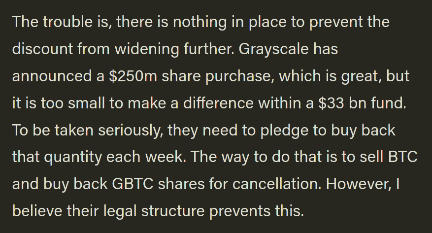 3a/ Since  @ByteTree was the only entity that told the truth about what's going on with  @Grayscale. Investors were *borrowing* Bitcoin, and depositing those bitcoins w Grayscale in exchange for shares A)  https://bytetree.com/insights/2021/03/implications-of-the-grayscale-discount/ B)  https://bytetree.com/insights/2021/03/investors-turn-to-fundamentals-as-gbtc-plunges-to-a-discount/