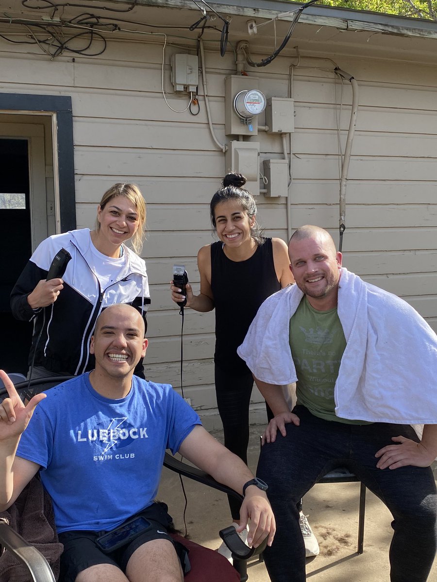 Shout out to these guys for shaving their heads for children’s cancer! TTUHSC SOM raised over $10,000 for the St. Baldrick’s Shave and Share this year. So proud of my school!
