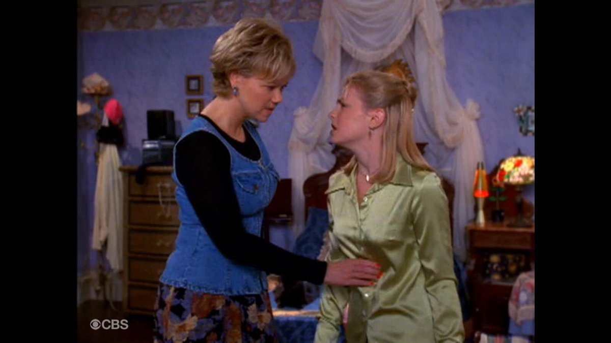 I’ve always been confused by this moment right before the opener on the 3rd episode of Season One of Sabrina the Teenage Witch? <a href="/MelissaJoanHart/">Melissa Joan Hart</a> <a href="/CarolineRhea/">Caroline Rhea</a> I need answers!!!