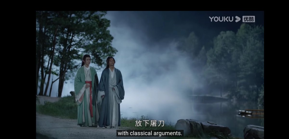  #shlengsubs"all living beings under the sun have a place in my heart. Im skilled at talking him into diminishing his thirst for violence so as to drop his blade by copiously quoting the classics with fancy flowery language."