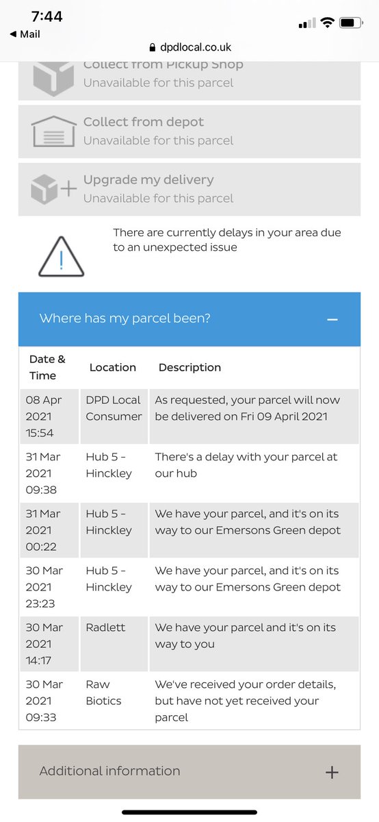 This is horrible customer service from @dpd_support @DPDgroup_news you will never received your parcel from @dpd_support it been 2 weeks. No update and customer service asking you contact different groups of DPD with no answer.