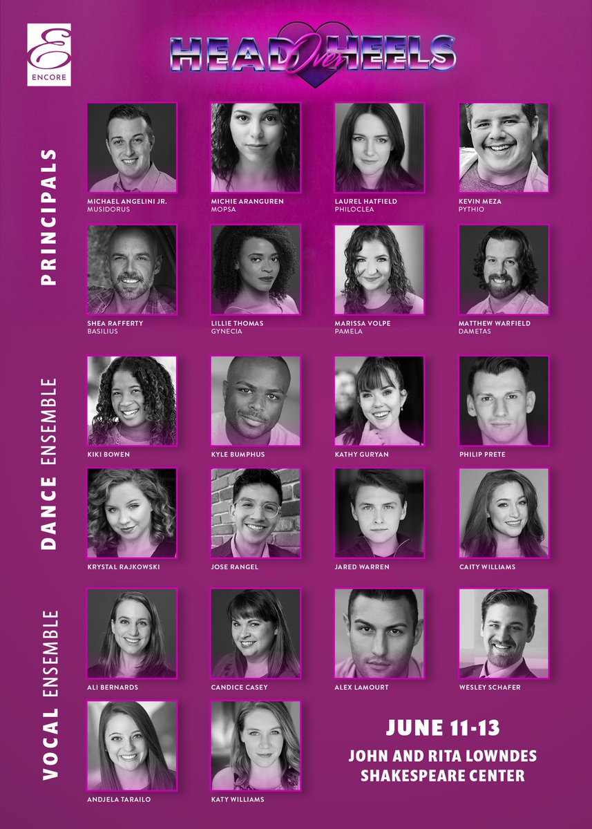 EncoreCentral's tweet photo. We're simply Mad About...this CAST! Prepare to be amazed by these talented individuals. Mark your calendars for June 11-13! https://t.co/Xpvf7w0Nax