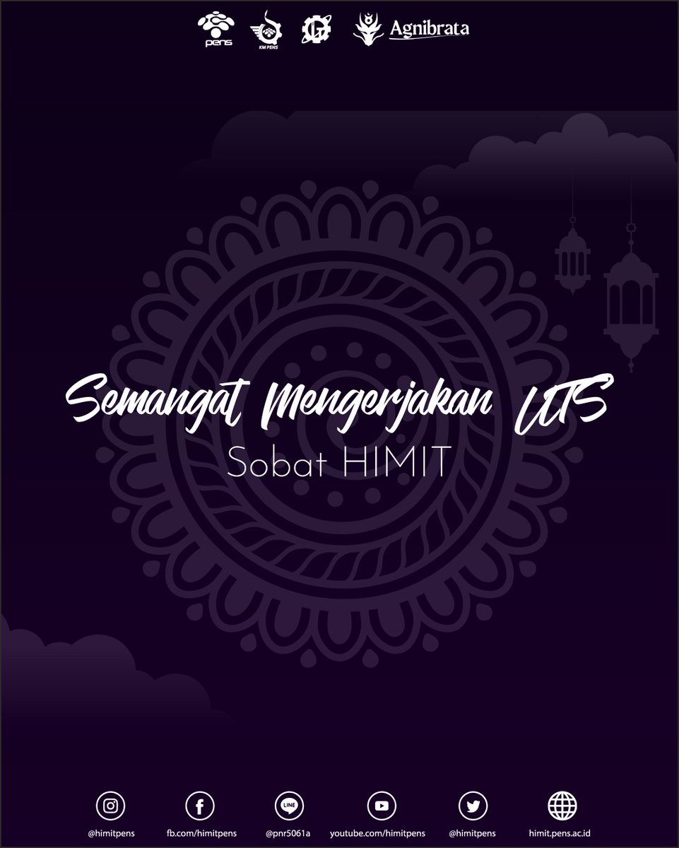 himitpens's tweet photo. [SEMANGAT UTS]🔥

Haloo sobat HIMIT👋🏻
Tak terasa sudah masuk ke pekan UTS aja, rasanya cepet banget yaa kann

Semangat UTSnya yaa sobat HIMIT,semoga lancar dan tercapai targetnya , jangan lupa berdoaa😊

#HIMITPENS
#Forzainformatika
#KabinetAgnibrata
#WujudkanAsa https://t.co/w0lRJa8DUW