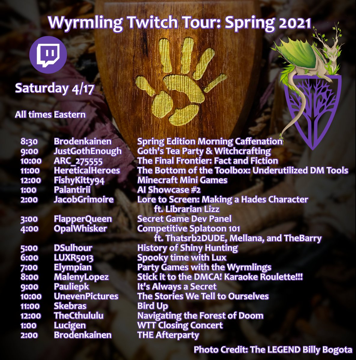 #WyrmlingTwitchTour starts next Saturday at 8:30am and runs through 2am! Hope to see you all there!