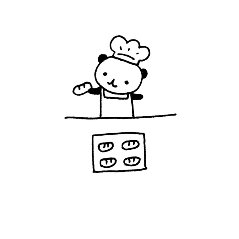 なんの日パンダのつぶやき 4月12日 パンの記念日 パン屋さんって イラストでも なんかワクワクするよね パンダ イラスト 今日は何の日