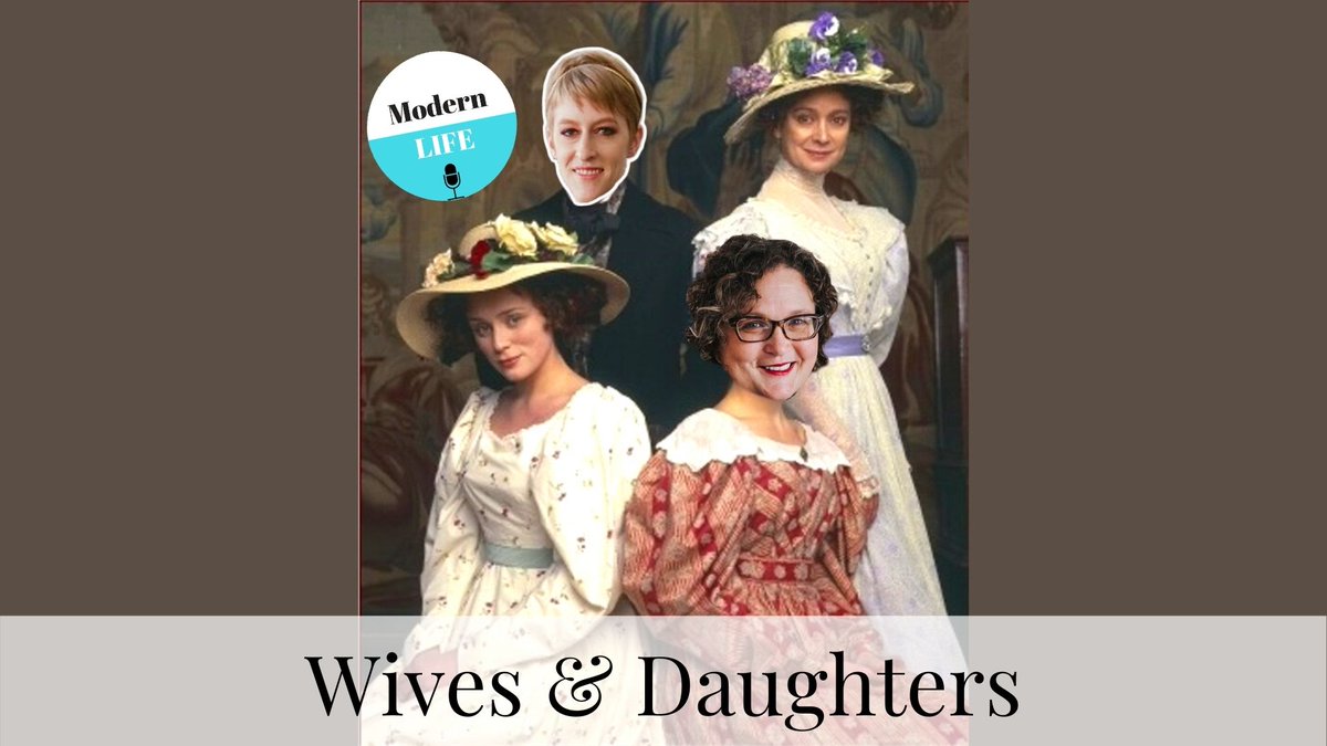 ModernLifePod's tweet photo. Our guest for this episode is Wives &amp; Daughters superfan Ruth Mitchell. We gush over Gaskell's character writing and humour, are appalled by Rosamund Pike's mullet wig, despair over the missing ending, and take a look at how the casting of the show compares to the book. https://t.co/P2TAYqLVgs