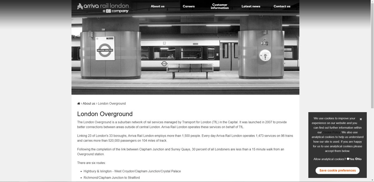 Appears I missed out  @ArrivaGroup Rail London, who have also greyscaled their entire website completely with no setting to disable this. @TfL Are you ok with your London Overground operator completely disregarding web accessibility standards in order to virtue signal?