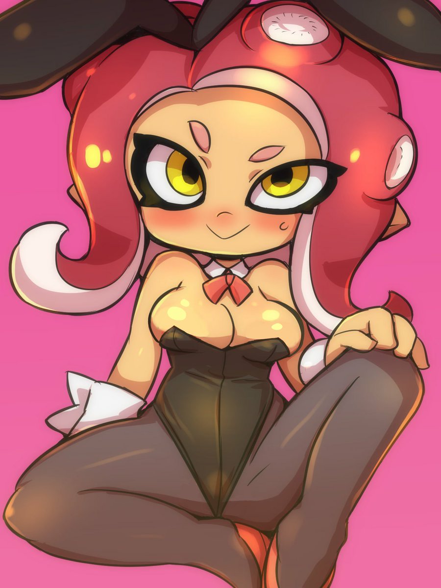 OctolingSlut's tweet image. Bunny Octoling

A clumsy Octoling that usually works at casinos, and other late night locations. Even when off work, she wears the revealing bunny girl costume.

#bunnygirl #bunnysuit #ERP