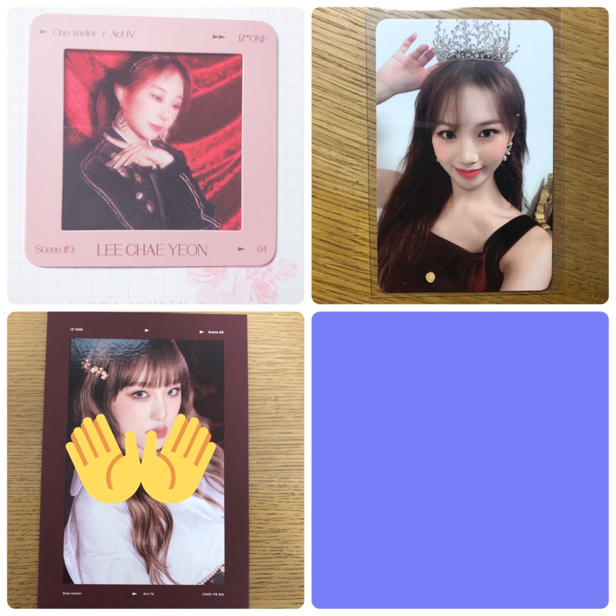 M08876424's tweet photo. IZ*ONE トレカ 交換
今更になりますが、
譲 ウォニョン 咲良 奈子 イェナ チェヨン チェウォン(一、二枚目)
求 チェウォントレカ 買取 提案(他メン◎)またEVERGLOWのシヒョンも求めてます
#IZONE交換 #IZONE買取 #IZONEトレカ交換 #アイズワン交換 #EVERGLOW交換
♡は激求。チェヨン以外は買取◎ https://t.co/kHDKxfnQqH