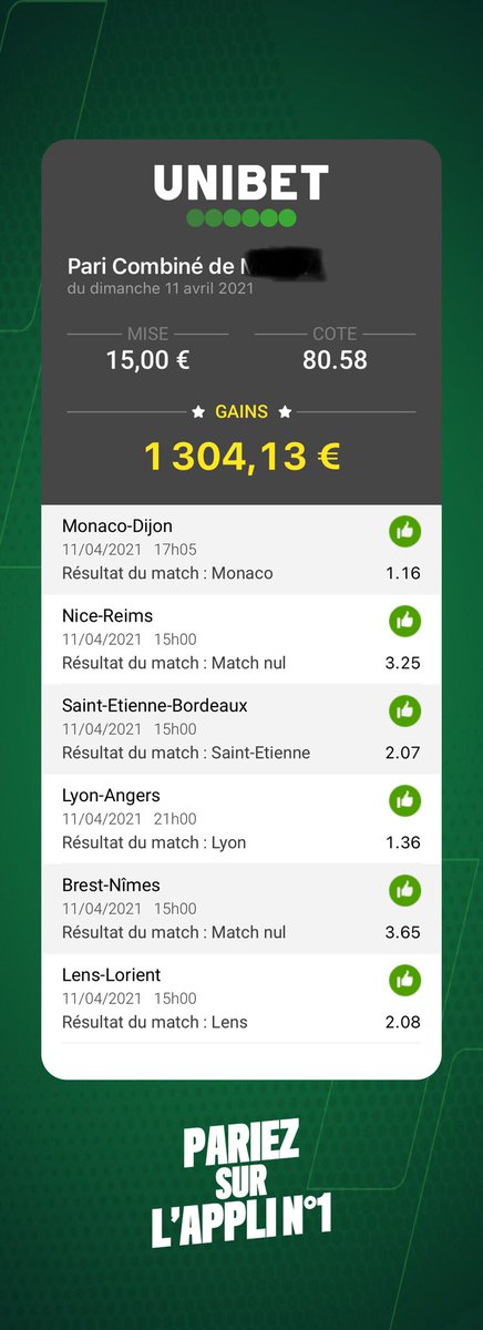 mel_melv07's tweet photo. Plutôt bien ce matin, merci ⁦@UnibetFrance⁩ @unibet🤩 https://t.co/aICYXfxkuq