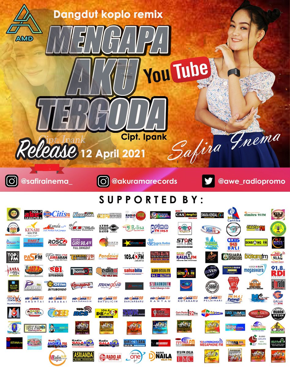 Simak diprogram #sensasimagita jam 15.00 - 17.00 wib <a href="/cacha_anatasya/">Tasya Ramadhan</a> #PemutaranPerdana SAFIRA INEMA - MENGAPA AKU TERGODA <a href="/aWe_Radiopromo/">AWe Smart Promotion</a> 
MD : Rudi gita <a href="/Karjuni3/">Karjuni</a>