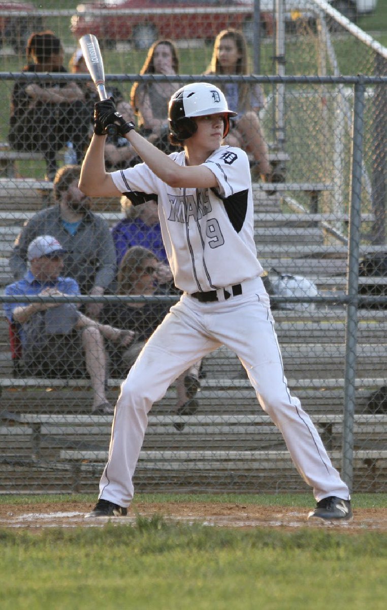 DomHighBaseball's tweet photo. The last three but certainly not the least! 

After a two-year hiatus to focus on swimming we are happy to welcome  @ABlusiewicz into our senior recognition along with fellow seniors @ADWright24 and @_jmcelroy3_. It’ll be 397 days later but baseball is back tomorrow! ⚾️ #dombats https://t.co/HXxXf8uhwt