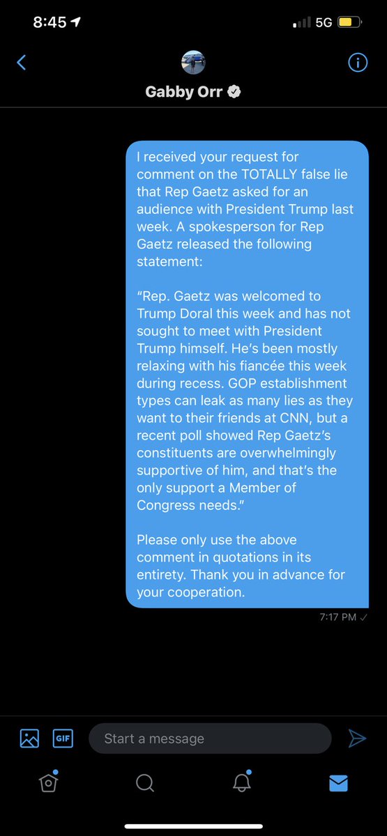 RaheemKassam's tweet photo. Oh my she got it via Twitter DM *and* email, hours before publication. 

This is really bad for CNN. Look at the time stamp on these versus publication time. 

No excuses for lying like this. https://t.co/6YRVVZPHRm