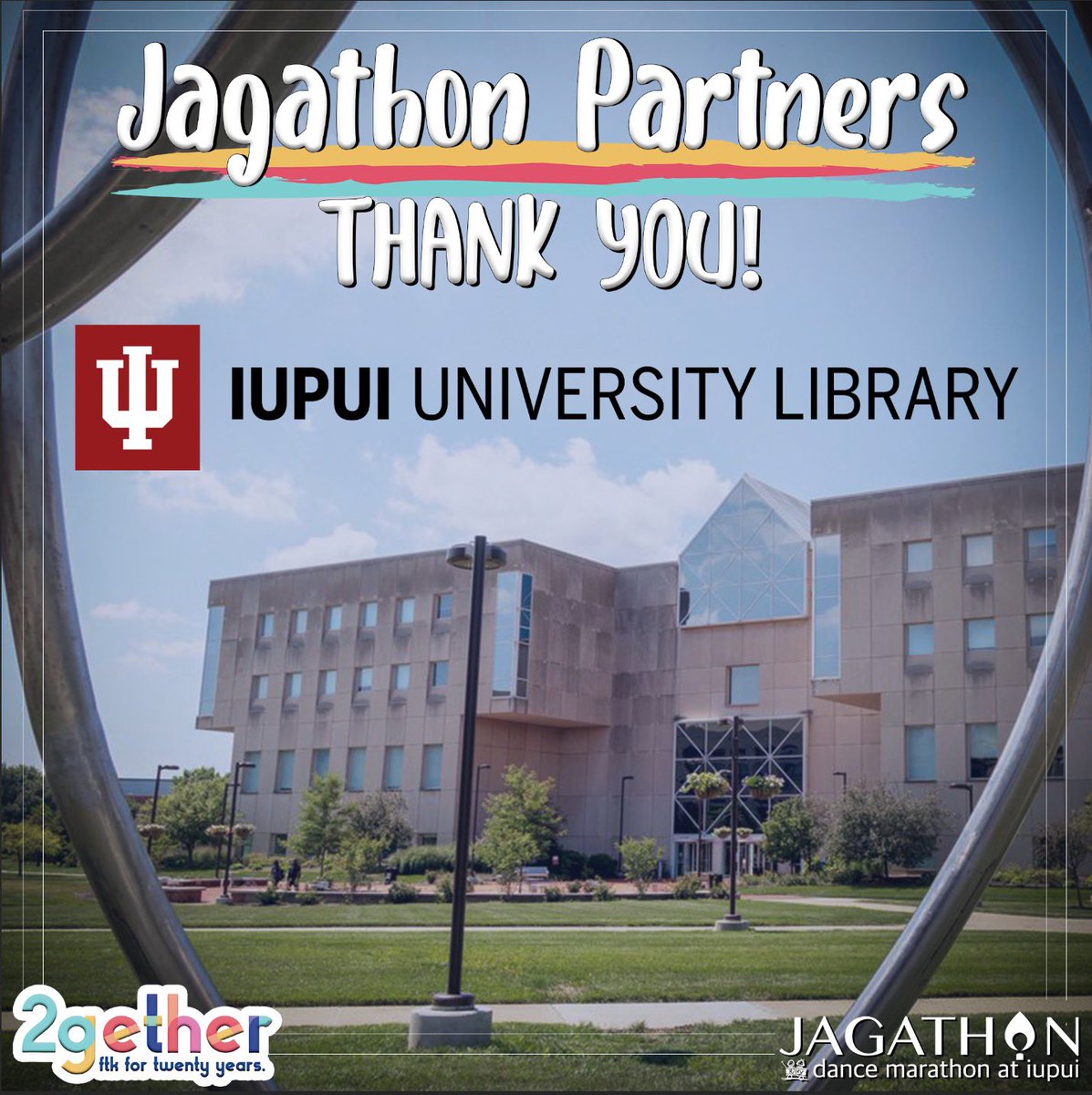 IUPUIdm's tweet photo. We are now ONLY 12 DAYS away from Jagathon! Use the link in bio to register or help us leave the biggest impact on pediatric research #2getherFTK! Get ready for THREE DAYS of miracles in partnership with great organizations like the @IUPUILibrary! https://t.co/x4pBMRo7bk