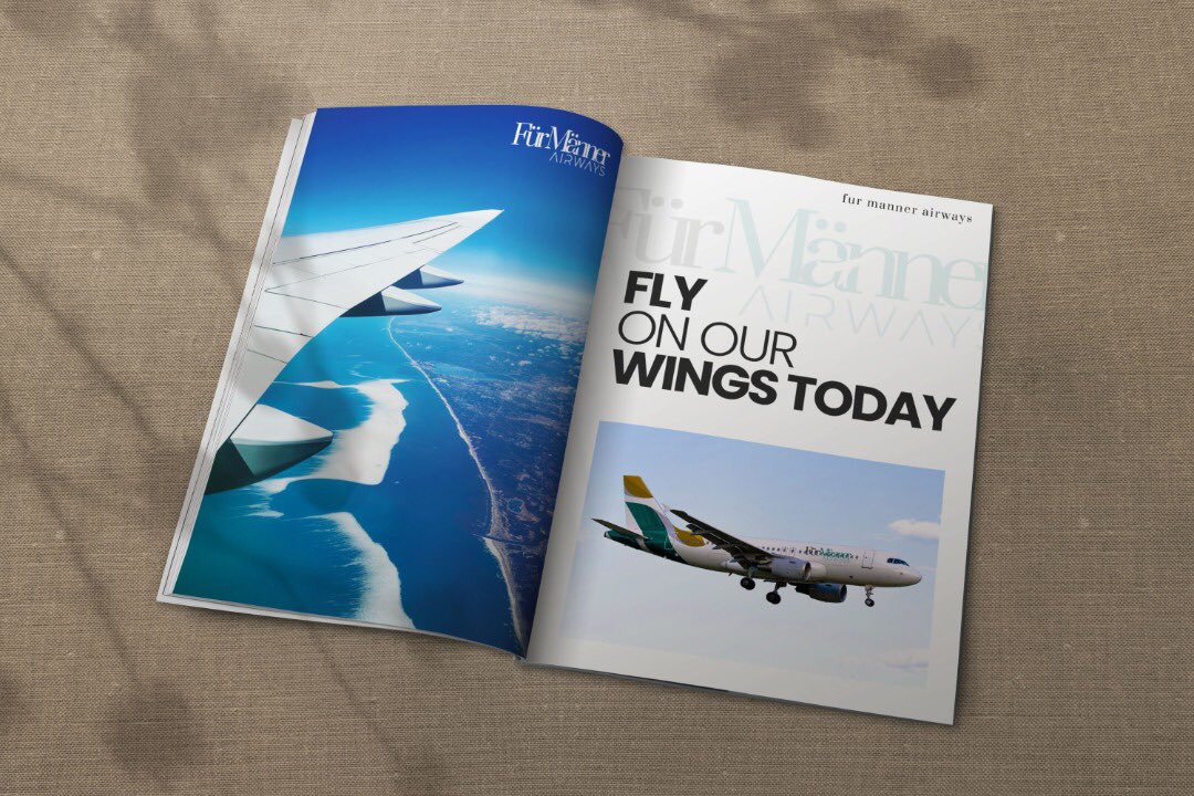 designsbyphay's tweet photo. Fรผr Mรคnner Airways
The Brand ๐
We did a branding job for a futuristic Airline company, we had an amazing time working on it ๐
#designinspiration #designchallenge #icecreampackaging #icecreampackagingdesign #icecreamlabel #graphicdesigner #graphicdesign https://t.co/ZnWbzjjp8h