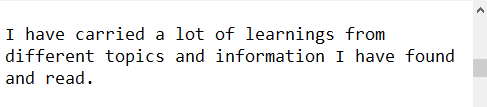 Marami akong binaon na aral mula sa iba& #39;t ibang topiko na aking natagpuan at nabasang impormasyon.