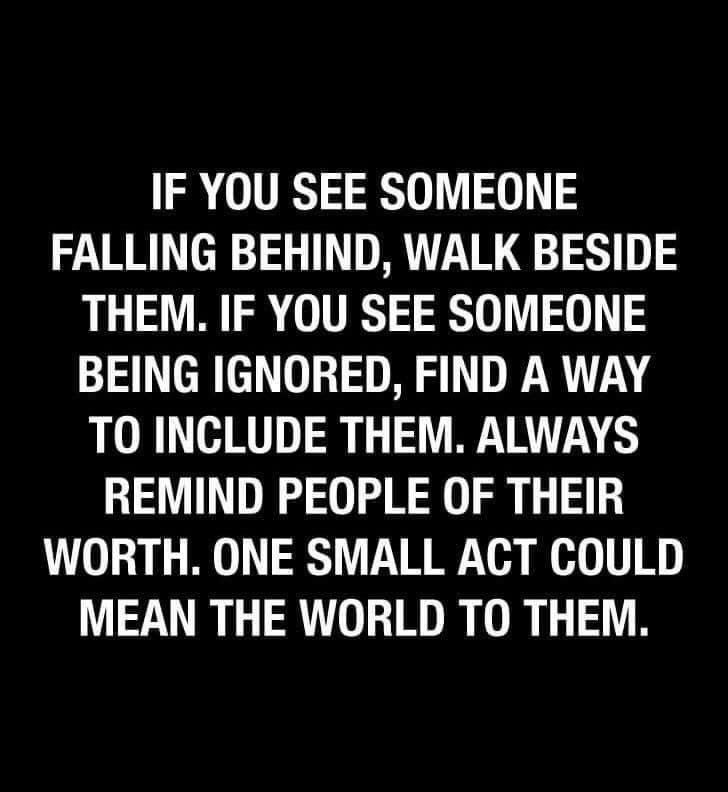 ♥️
#WalkBesideThem
#IncludeThem
#RemindPeople 
#Always