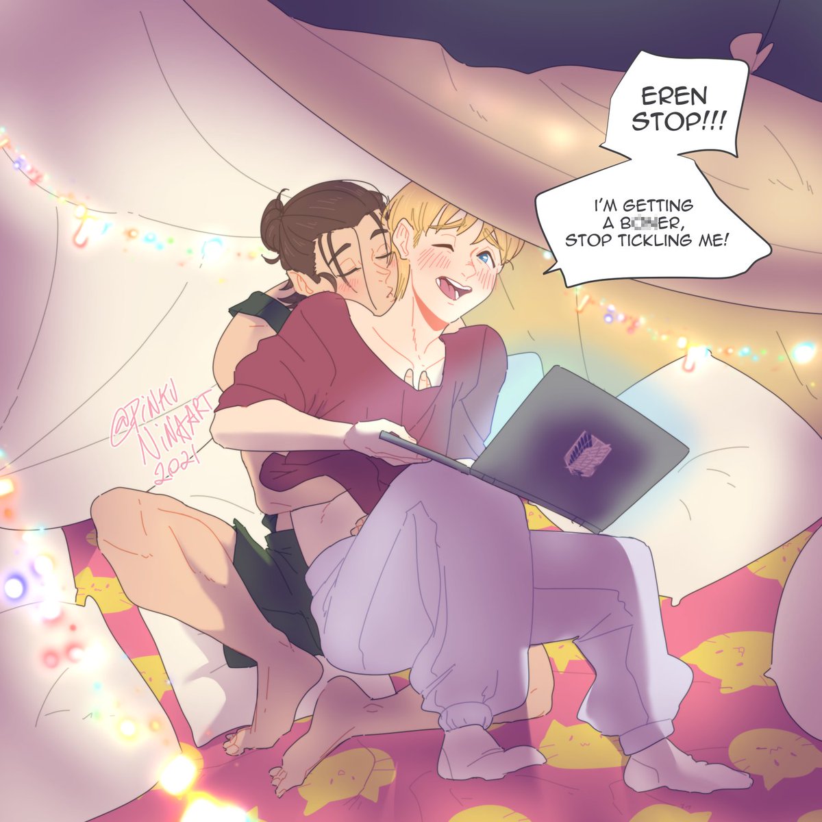 Day 6. Childhood ⛺️ #ereminweek2021

Things has been changed a lot, but they are still really good friends, just good friends trying to pitch a tent together 😚

#eremin #AttackOnTitan #ShingekiNoKyojin