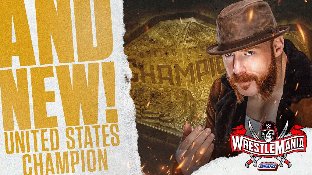 Sheamus Wins United States Title at WrestleMania 37