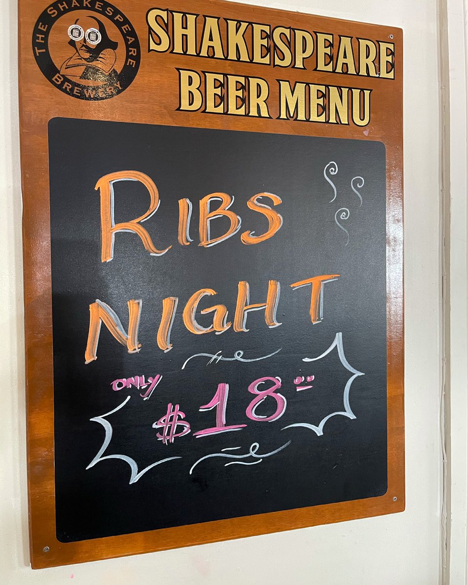 Monday is Ribs Night! 
See you shortly.
61 Albert St, Auckland CBD. 

#ShakespeareNZ #AucklandCity #KiwiPubExperience #GoToPlaceAuckland #BestCraftBeer #BestPubFoodAuckland
#OldestBreweryPubNZ
#AucklandCBD