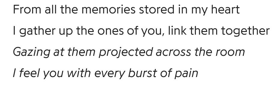 These lyrics here are the first reference to the term film out. If the memories of their loved one is the 'film', then BTS's heart is the 'camera', capturing all the moments they hold dear and storing them in their memory banks.