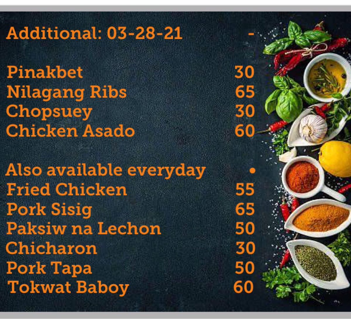 elbidelivery's tweet photo. Updated menu of Batcave - Vatcave Eatery!

For orders and inquiries, please message us on our Facebook page (Los Banos Delivery). You may also call or text us at 0951-145-4771 (Smart/TNT) or 0945-134-1383 (Globe/TM). :) https://t.co/A0WeQLTypT