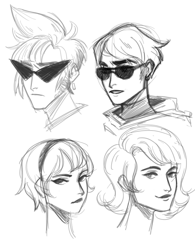 aiyanadevera's tweet photo. #Strilonde gang from #homestuck. You cannot convince me that Dirk isn't tryna look like a Nomura OC alright https://t.co/ldDOoc5joj
