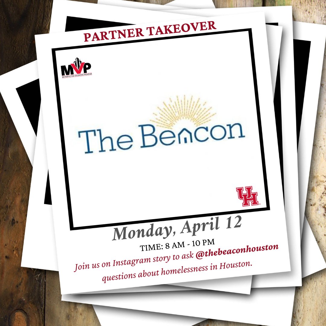 Join us on our Instagram stories at @uh_mvp as <a href="/beaconhouston/">THE BEACON</a> takes over our Instagram story. Everyone who asks a question will be put into a daily giveaway for some amazing swag items. #universityofhouston #UH #UH21  #UH22 #UH23 #UH24 #volunteering #homelessness