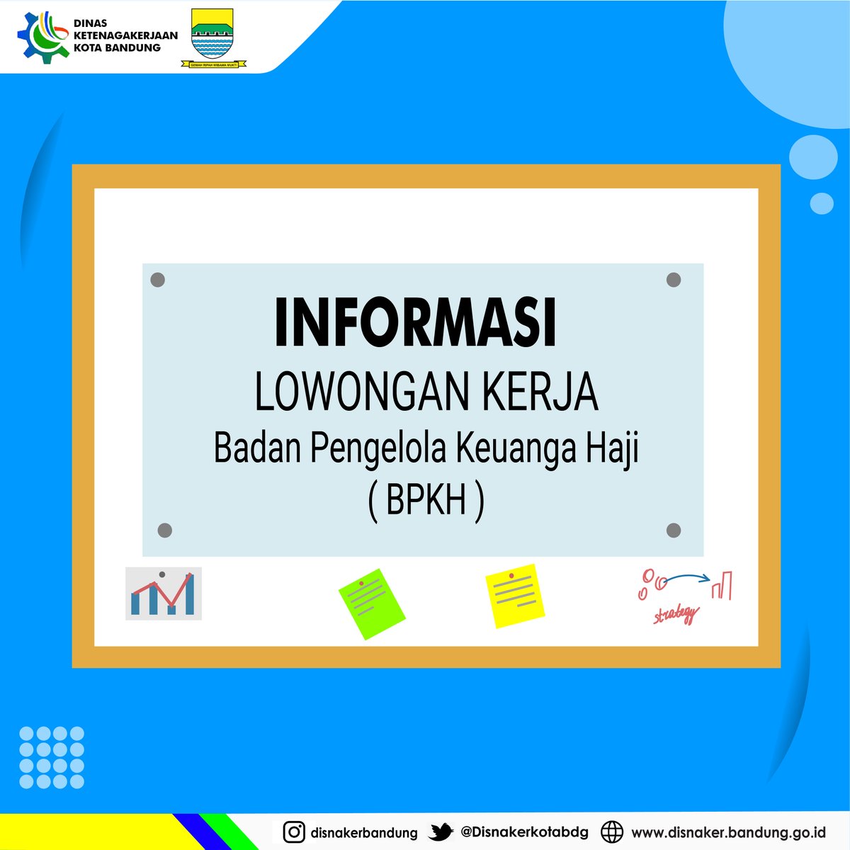 Disnakerbandung's tweet photo. #loker untuk sobat Disnaker kembali! 😁

Badan Pengelola Keuangan Haji membuka Lowongan Pekerjaan untuk mengisi berbagai posisi, deadline 23 April 2021

Info pendaftaran lebih lanjut pada situs web https://t.co/aCqJG4CbCr dan akun  @BPKHRI

Daftarkan diri sobat Disnaker segera ! https://t.co/xUI3UTLGFz